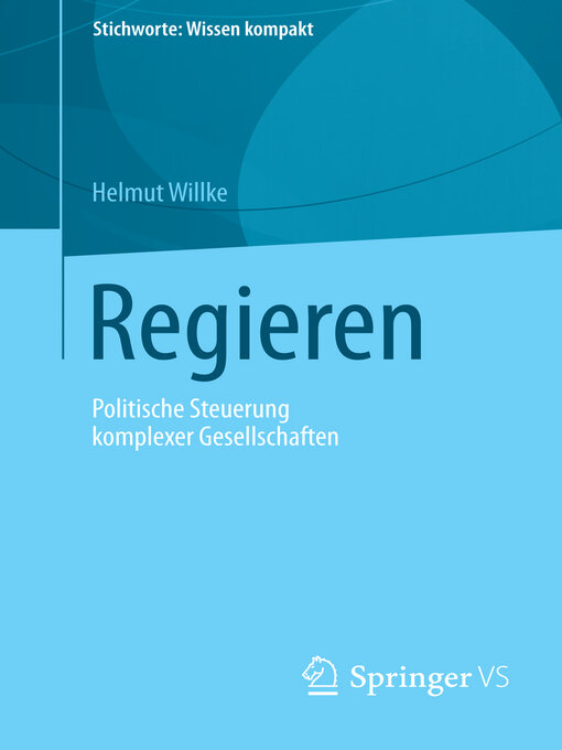 Title details for Regieren by Helmut Willke - Available